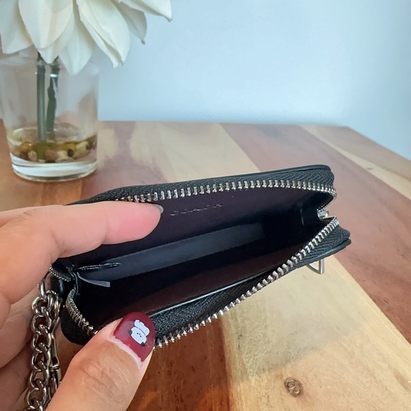 NWT Coach Zip Card Case With Heart Bolt Print - Picture 4 of 5